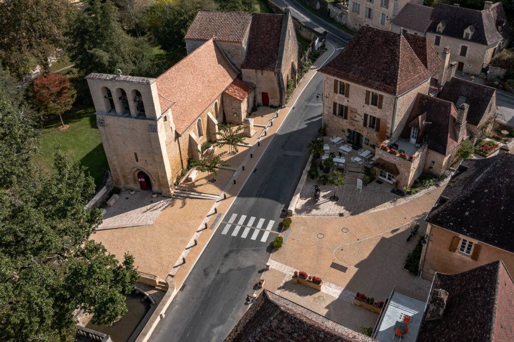 vue aerienne eglise - chateau vue aerienne - Patrimoine historique Campagne